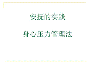 身心压力管理11.ppt