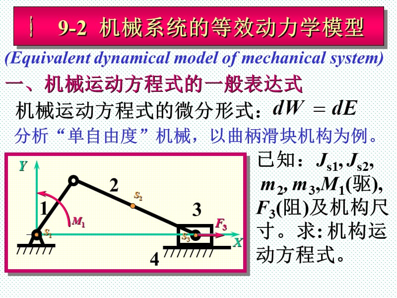 一机械运动方程式的一般表达式.ppt_第1页