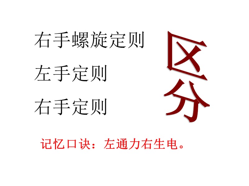 右手螺旋定则左手定则右手定则整理.ppt_第1页