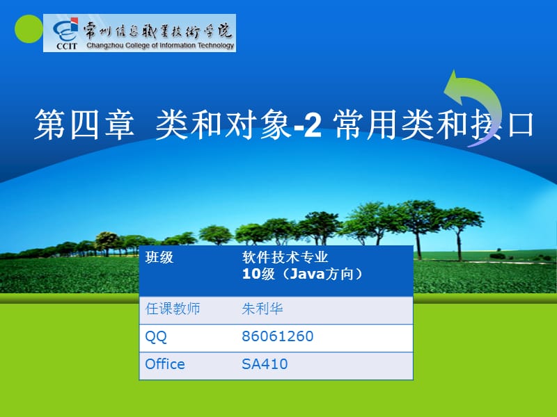 四章类和对象常用类.ppt_第1页