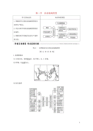 2018年高考地理总复习第8单元第二节农业地域类型学案鲁教版20170927431.wps