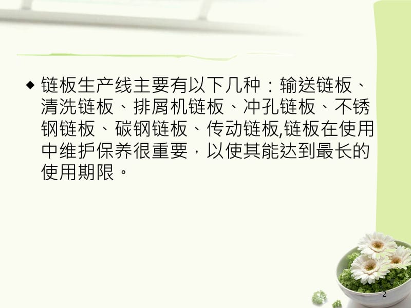 链板生产线的日常维护方法介绍.ppt_第2页