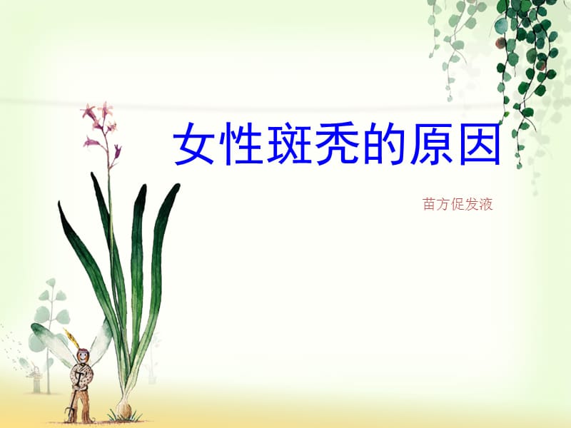 女性斑秃的原因.ppt_第1页