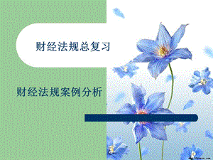 财经法规案例分析.ppt