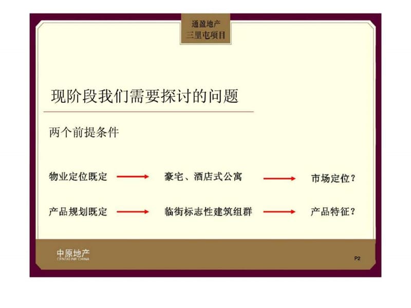 中原地产：通盈地产三里屯地产项目产品规划建议报告.ppt_第2页