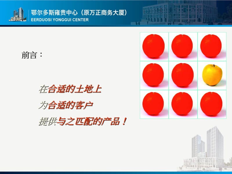 鄂尔多斯雍贵中心(原万正商务大厦)推介书.ppt_第3页