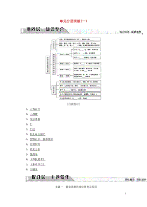 2017_2018学年高中历史第1单元中国古代思想宝库单元分层突破学案岳麓版必修3201707270.doc