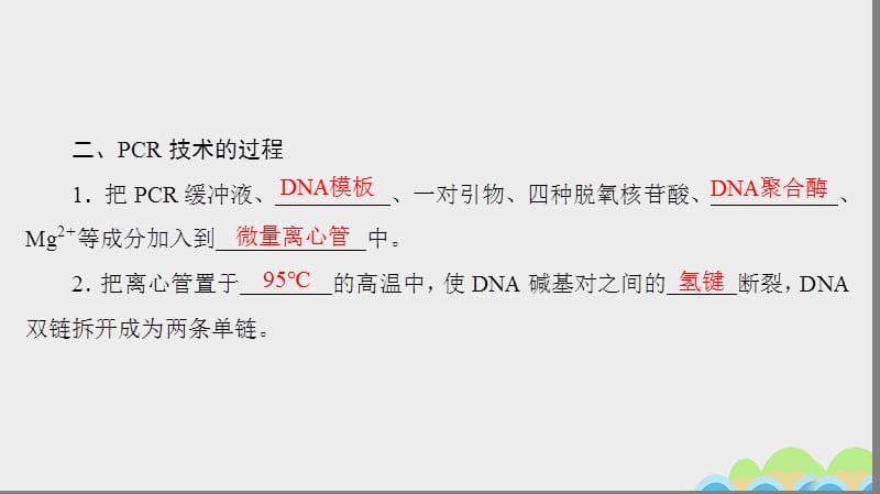 2016_2017学年高中生物第6章蛋白质和DNA技术第2节DNA片段的扩增__PCR技术课件中图版选修.ppt_第3页