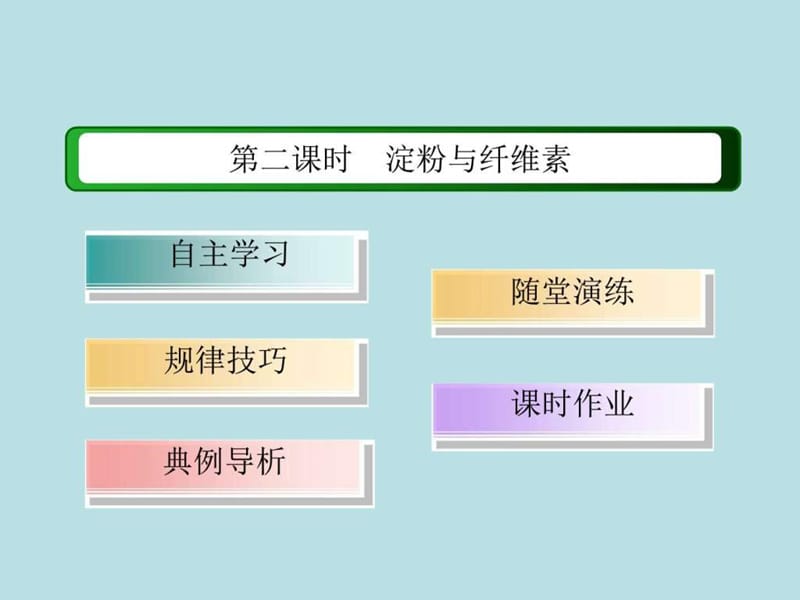 2015-2016学年高二化学教学课件4-2-2《淀粉与纤维素》.ppt_第3页