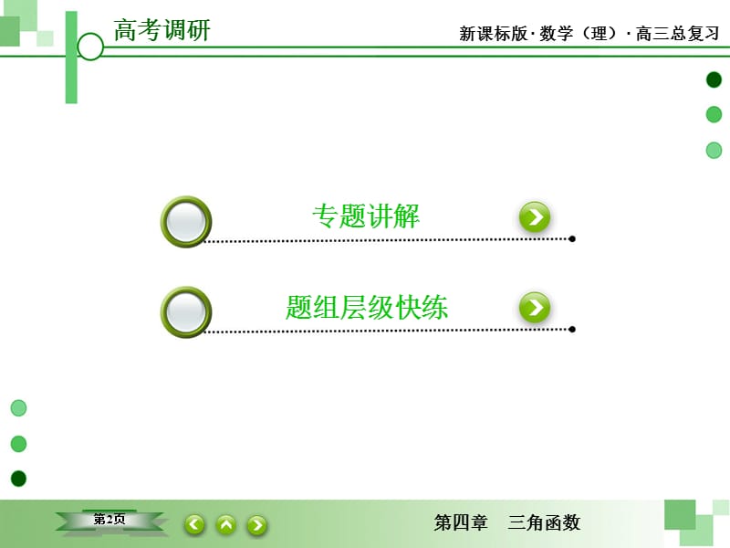 高考调研2016年专题研究4-1三角函数的值域与最值.ppt_第2页