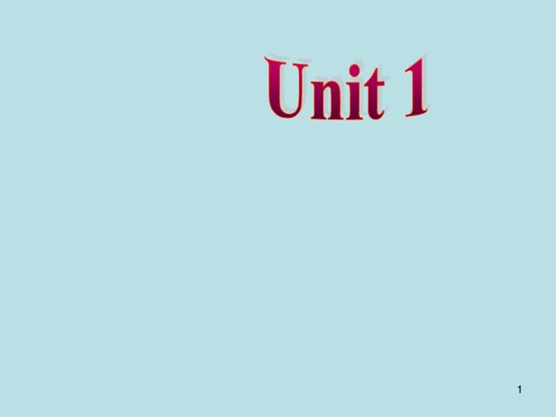 人教版七年级英语下册Unit1 SectionA1课件 (共39张PPT).ppt_第1页