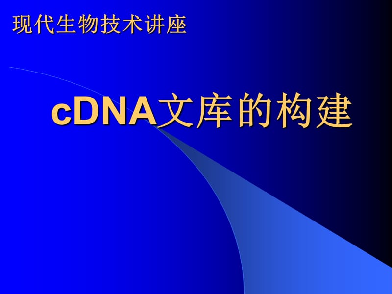 《cDNA文库构建》PPT课件.ppt_第1页