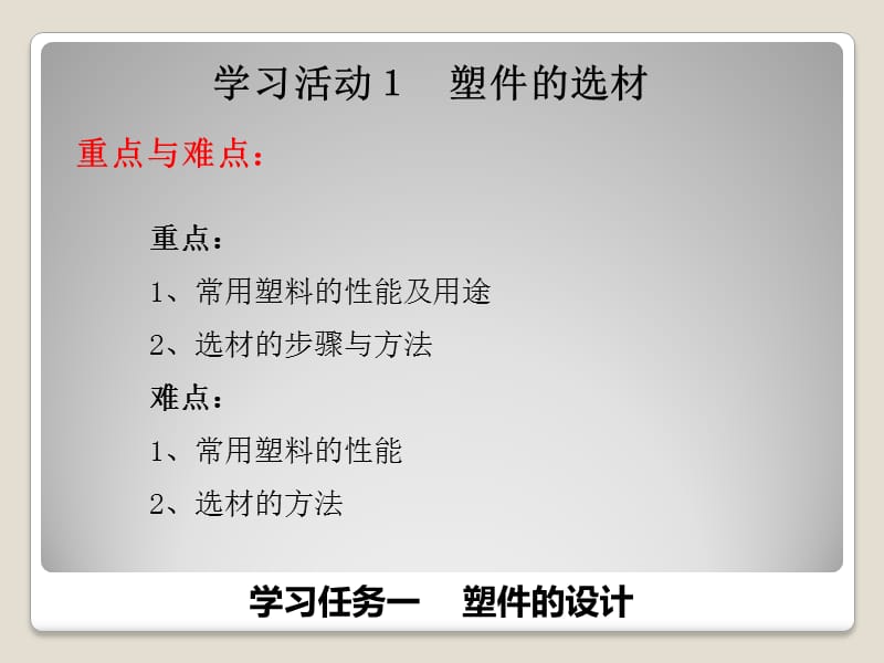 塑料成型工艺与模具设计学习任务一 塑件的设计.ppt_第3页