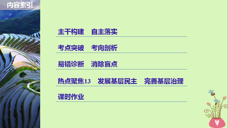 江苏专版2019届高考政治一轮复习第五单元公民的政治生活第13课我国公民的政治参与课件新人教版必修.ppt_第3页