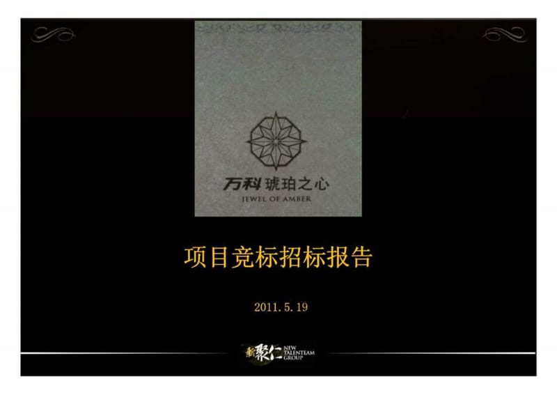 新聚仁2011上海万科琥珀之心项目竞标招标报告.ppt_第1页