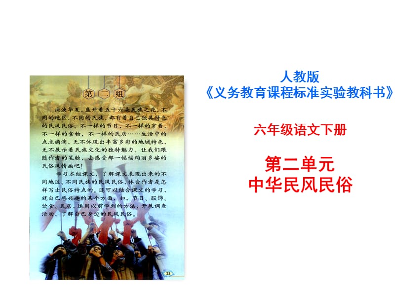 说教材(人教版六年级语文第二单元).ppt_第1页