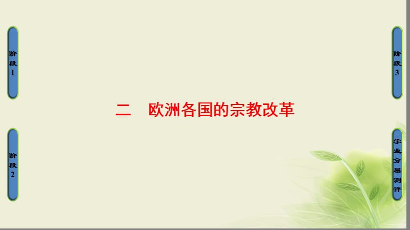 2017_2018学年高中历史专题五欧洲宗教改革二欧洲各国的宗教改革课件人民版选修.ppt_第1页