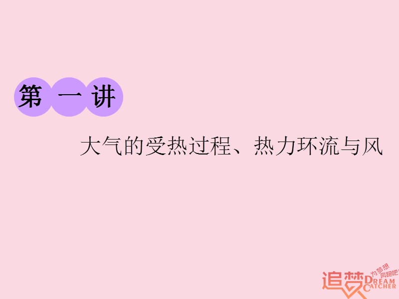 2019版高考地理一轮复习第一部分第二章自然地理环境中的物质运动和能量交换第一讲大气的受热过程热力环流与风精盐件.ppt_第1页