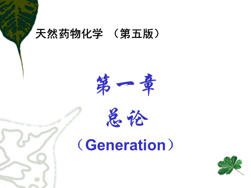 天然药物化学第一章ppt课件.ppt_第3页