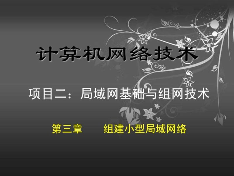 计算机网络技术3—组建小型局域网络.ppt_第1页