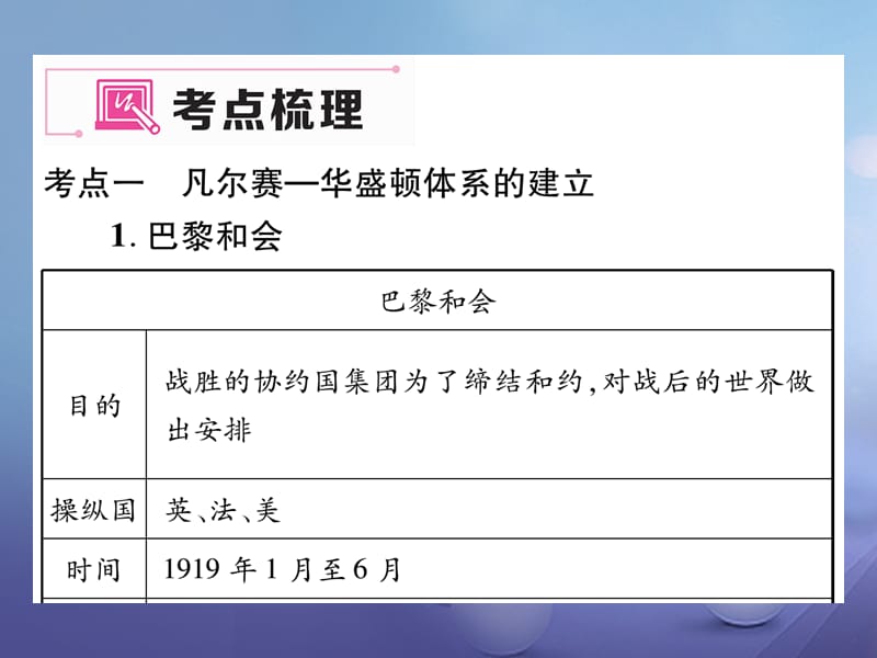 2017年春九年级历史下册第2单元凡尔赛__华盛顿体系下的世界重难点突破课件新人教版.ppt_第2页