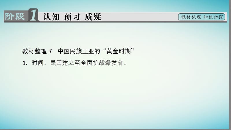 2017_2018学年高中历史第2单元工业文明的崛起和对中国的冲击第11课民国时期民族工业的曲折发展课件岳麓版必修.ppt_第3页