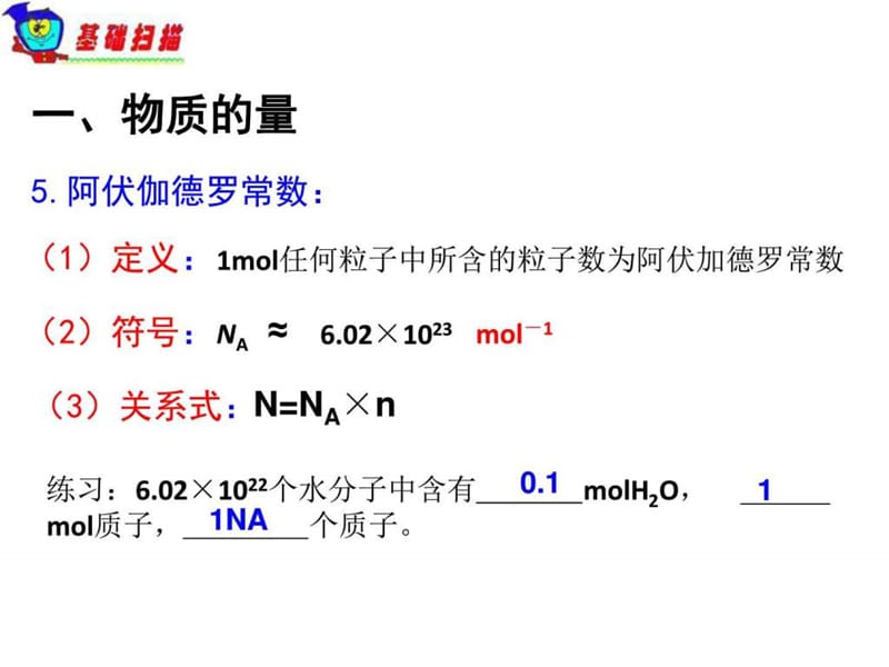 高考一轮复习课件1.2物质的量在实验中的应用.ppt_第3页