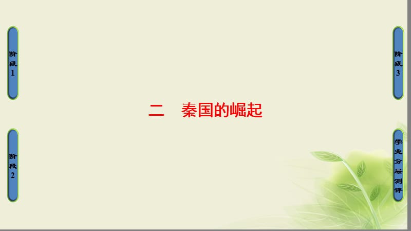 2017_2018学年高中历史专题二商鞅变法二秦国的崛起课件人民版选修.ppt_第1页