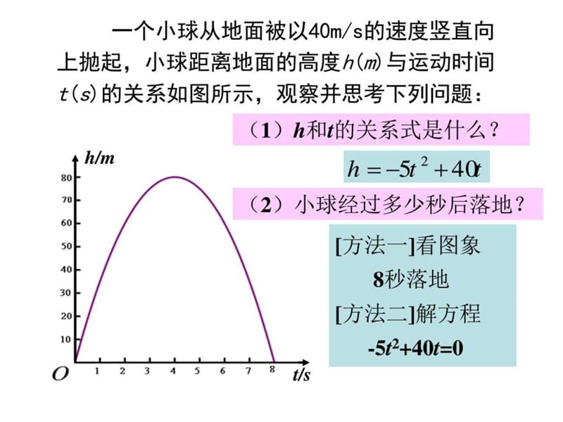 新北师大版九年级下册2.5 二次函数与一元二次方程(第(1).ppt_第3页