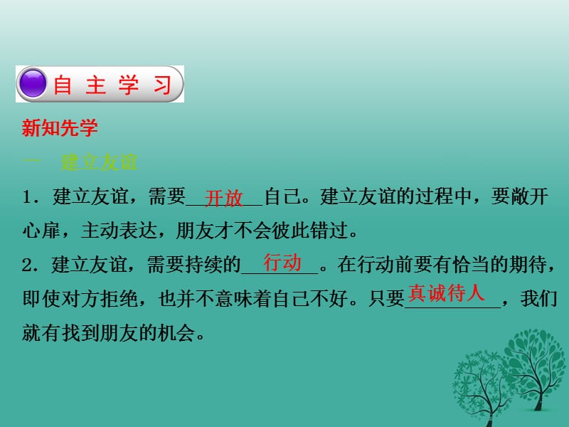 2016年秋季版七年级道德与法治上册5.1让友谊之树常青课件新人教版 (2).ppt_第2页