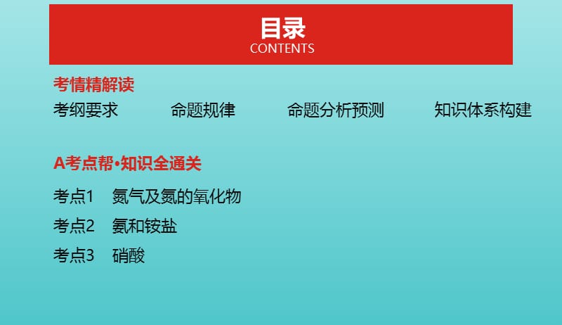 2019年高考化学总复习专题10氮及其化合物课件20190509247.pptx_第2页