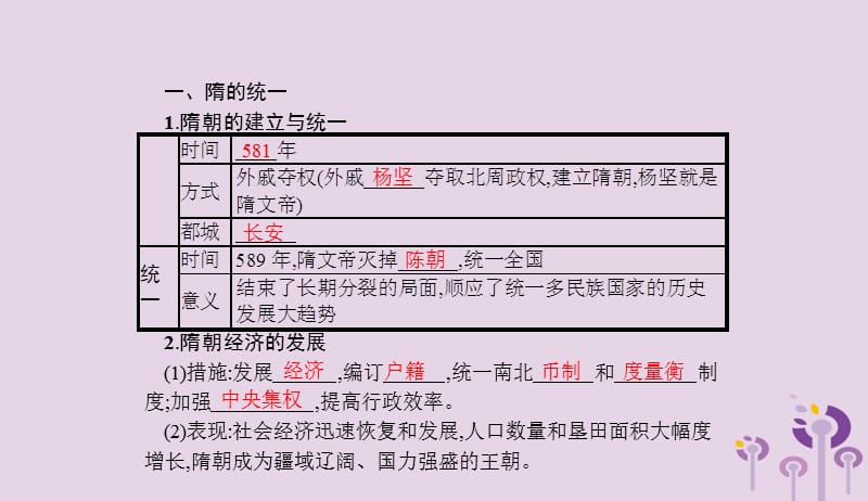 2019春七年级历史下册第一单元隋唐时期繁荣与开放的时代第1课隋朝的统一与灭亡课件新人教版201903283105.pptx_第2页