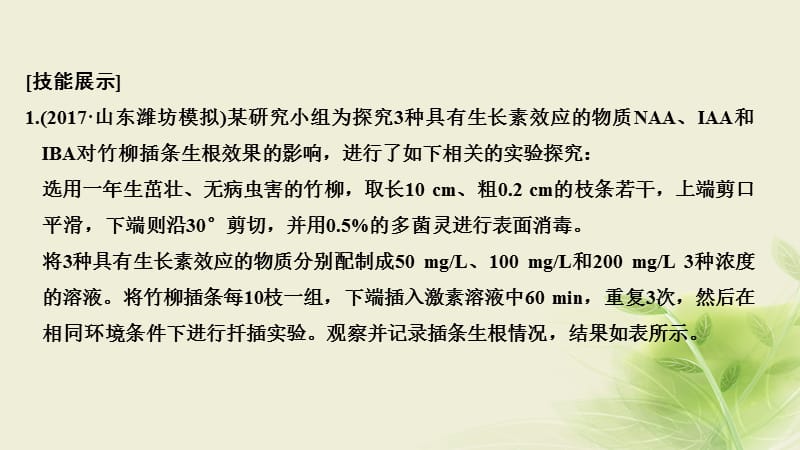 2018届高考生物一轮复习实验素养提升6实验分析与评价课件.ppt_第2页