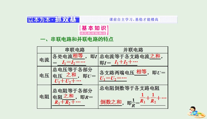 山东省专用2018_2019学年高中物理第二章恒定电流第4节串联电路和并联电路课件新人教版选修3_12019041239.ppt_第2页