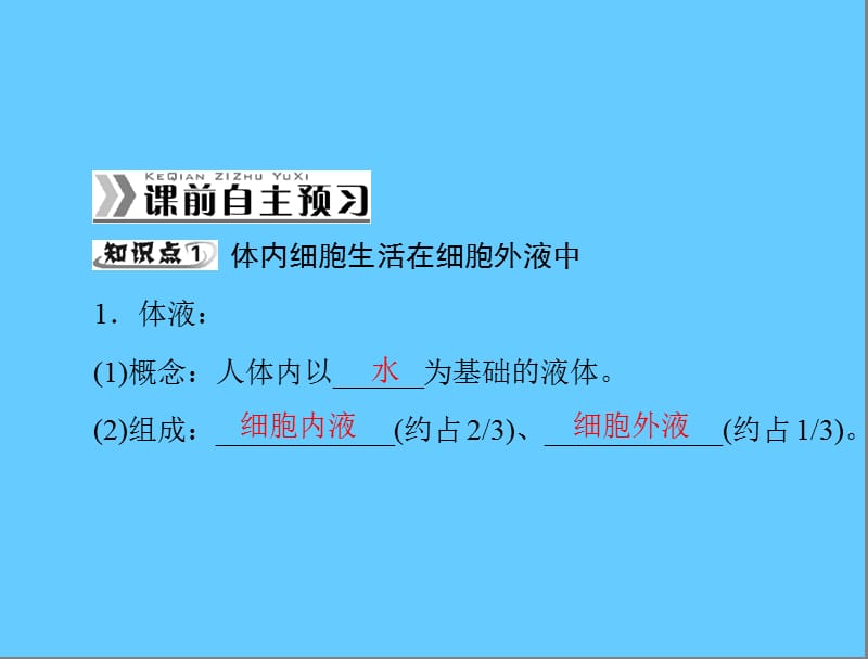 新人教版生物必修三：1.1《细胞生活的环境》ppt课件.ppt_第2页