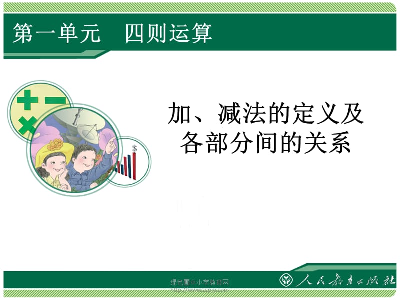 小学数学课件——加 减法的定义及各部分间的关系.ppt_第1页