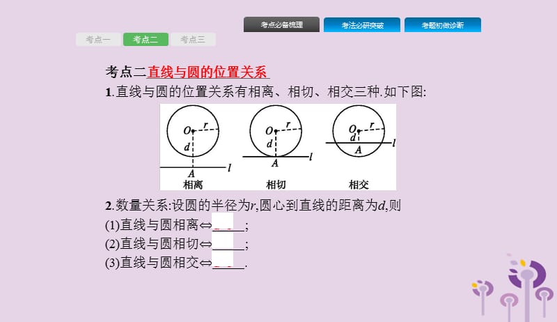 课标通用甘肃省2019年中考数学总复习优化设计第21讲与圆有关的位置关系课件201904031214.pptx_第3页