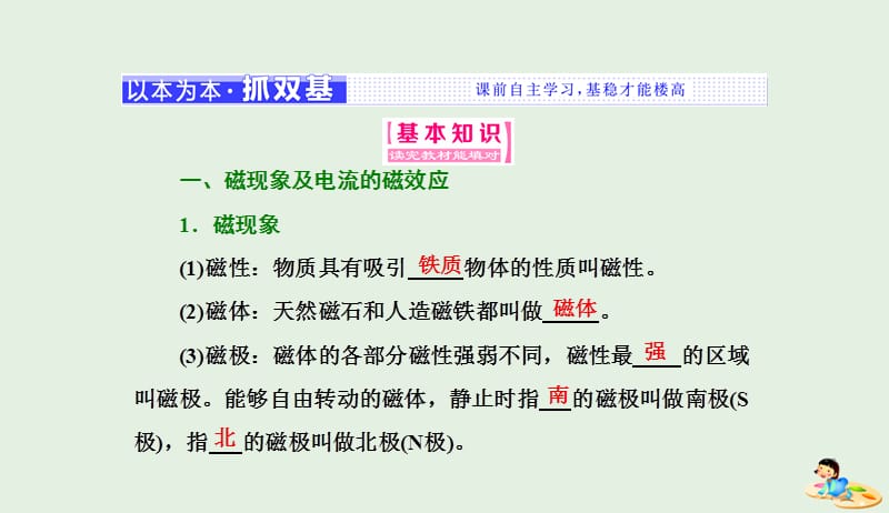 山东省专用2018_2019学年高中物理第三章磁场第1节磁现象和磁澄件新人教版选修3_120190412326.ppt_第3页