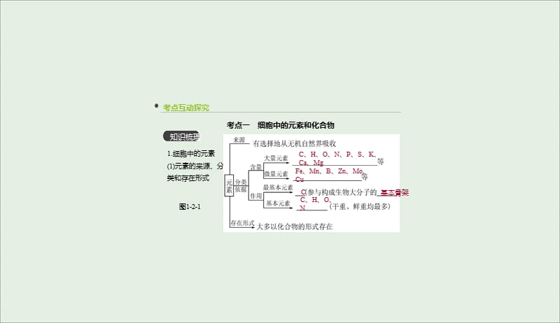 全国通用2020届高考生物优选大一轮复习第1单元走近细胞与细胞的分子组成第2讲细胞中的元素和化合物细胞中的无机物课件2019041915.ppt_第3页