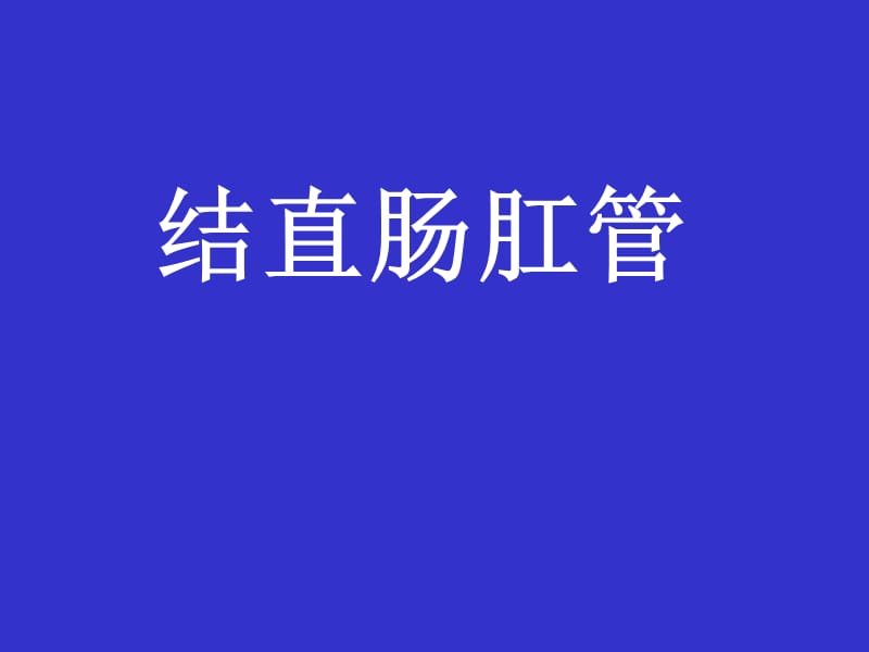 结直肠肛管疾病PPT课件.ppt_第1页