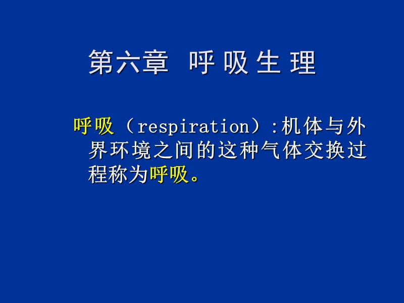 动物生理学呼吸生理PPT课件.ppt_第1页