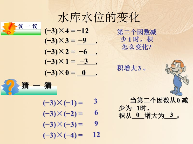 2017年秋七年级数学上册 1.4 有理数的乘除法 1.4.1《有理数的乘法》（第1课时）教学课件 （新版）新人教版.ppt_第3页