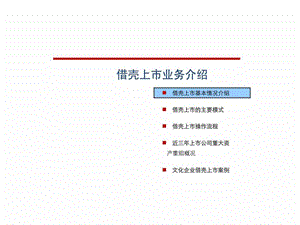 借壳上市方法_流程与案例(经典文档).ppt