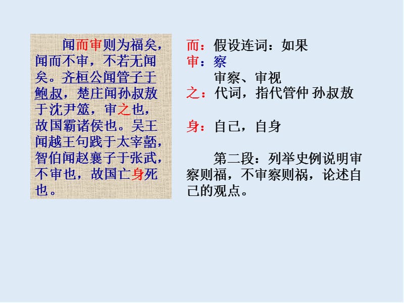 【K12配套】最新北京版语文选修第11课《察传》ppt课件4.ppt_第2页