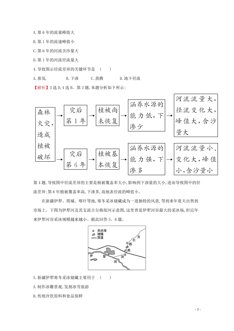 人教通用2018版高考地理总复习课时提升作业九3.1自然界的水循环与水资源的合理利用20170713.doc_第3页