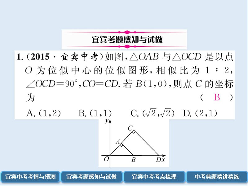 【K12配套】宜宾专版2019年中考数学总复习第一编教材知识梳理篇第6章图形的相似与解直角三角形第18讲图形的相似精讲课.ppt_第3页