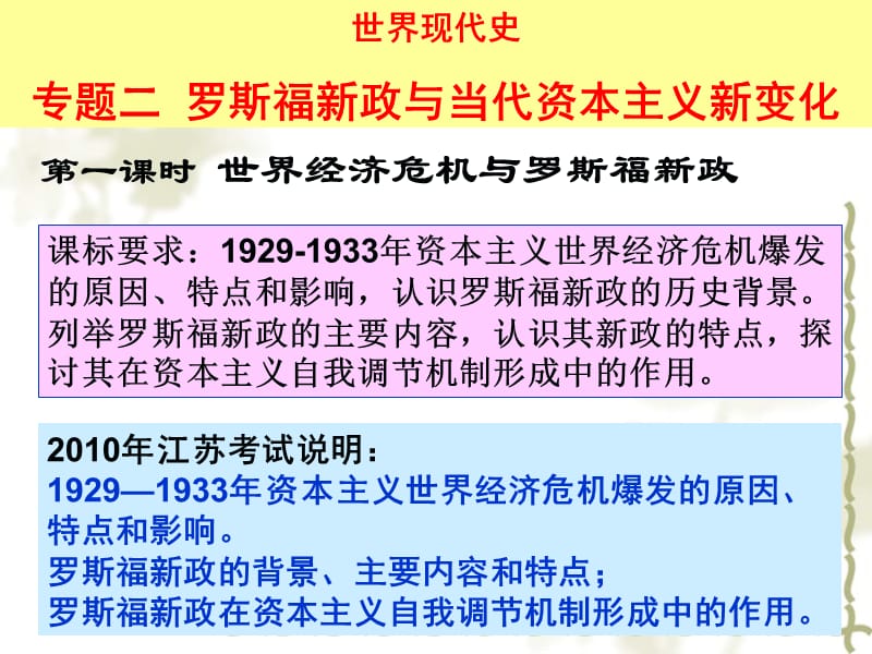 一课时世界经济危机与罗斯福新政.ppt_第1页