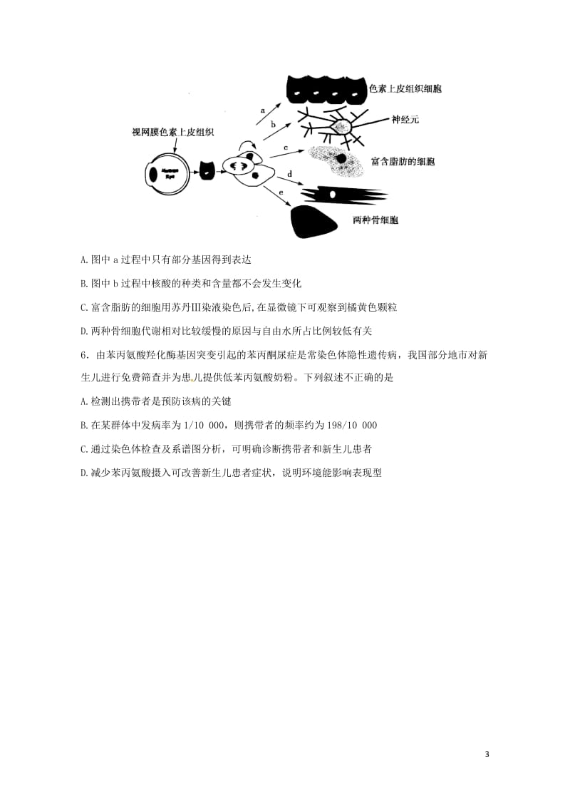 江西省赣中南五校2018届高三生物上学期第一次联考7月试题2017080201115.doc_第3页