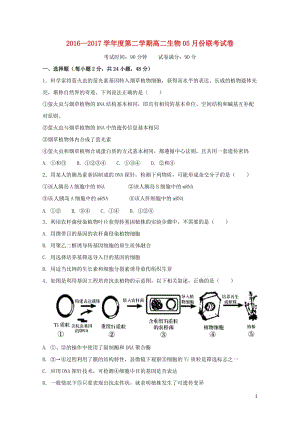 江西省南昌市六校2016_2017学年高二生物5月联考试题2017080201122.doc