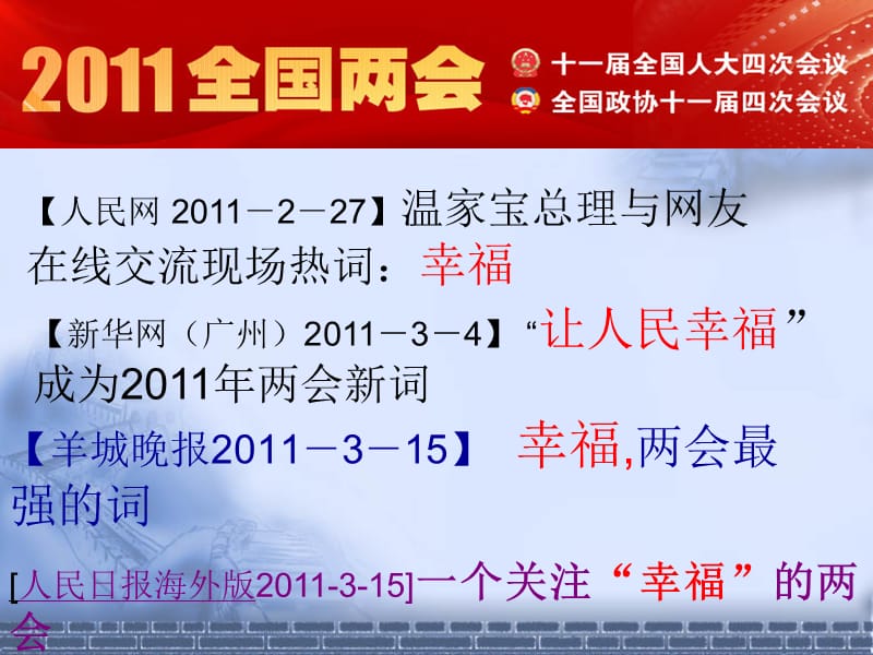 羊城晚报2011-3-15幸福两会最强的词.ppt_第1页